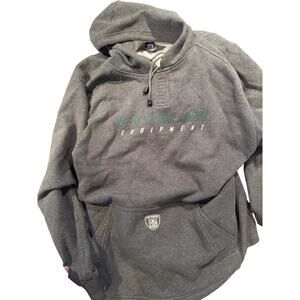 Vintage New York Jets Reebok NFL Equipment Large Hoodie Adjustable Hem